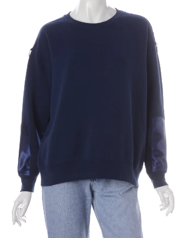 Label Damon Sweatshirt With D Rings Hoodie with Hem Embroidery Detailed Premium