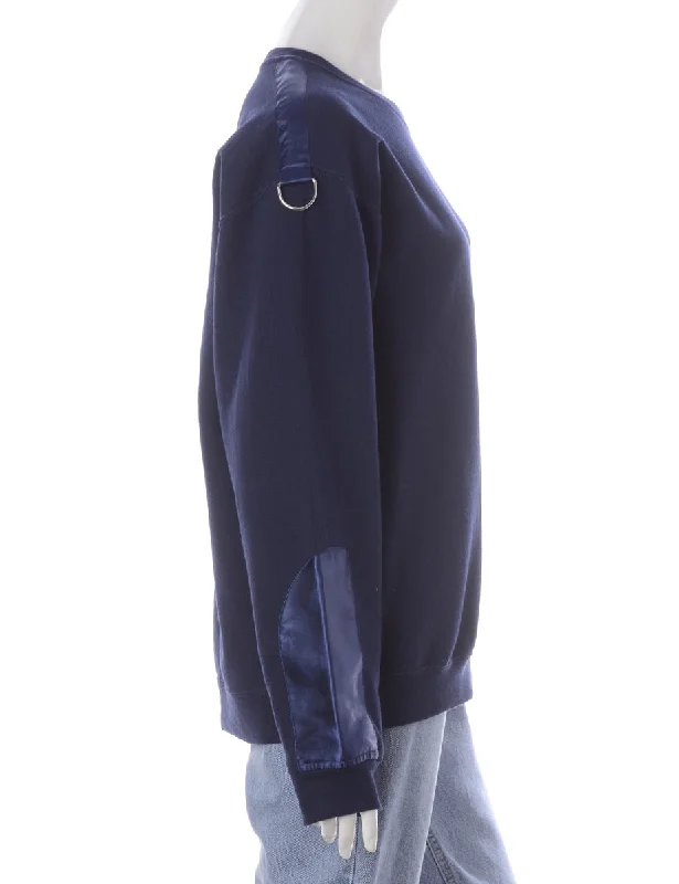 Label Damon Sweatshirt With D Rings Hoodie with Hem Detail Decorative Unique