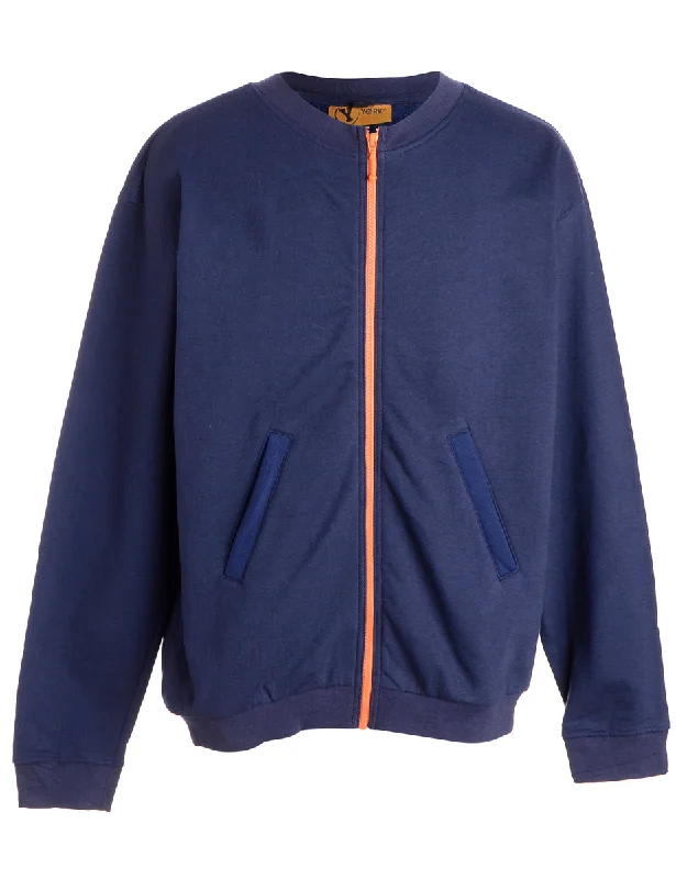 Label Idris Zip Front Sweatshirt Hoodie Sweatshirt Pullover
