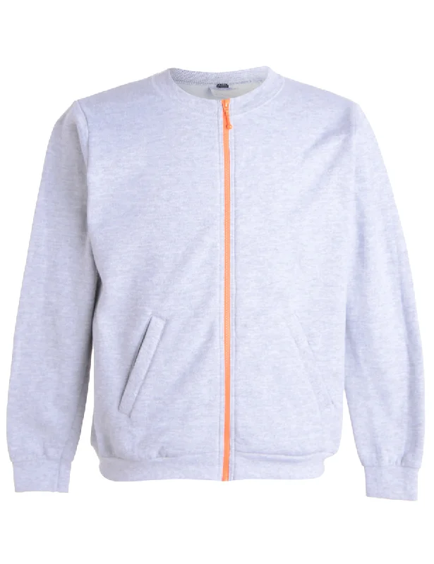 Label Idris Zip Front Sweatshirt Oversized Hoodie Comfort Casual