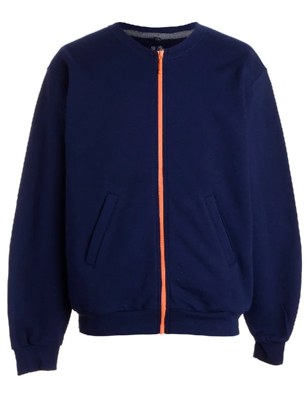Label Idris Zip Front Sweatshirt Hoodie Jacket Zipper Layering
