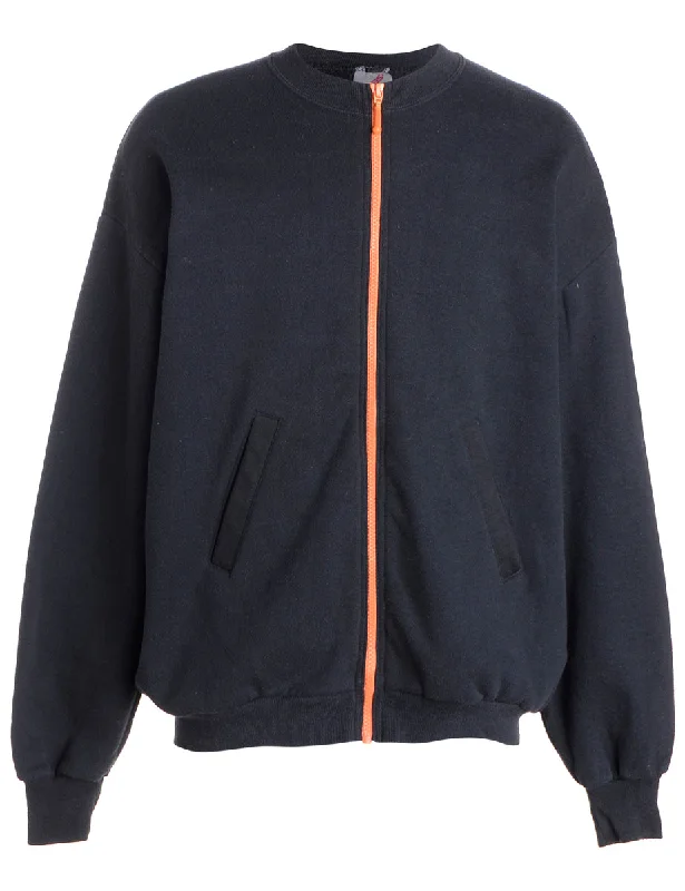 Label Idris Zip Front Sweatshirt Hoodie with Logo Branding Identity