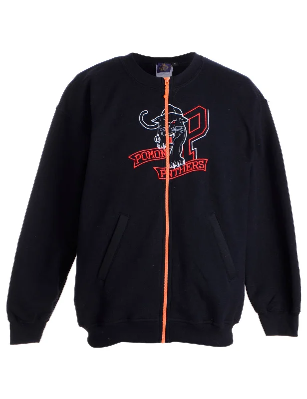 Label Idris Zip Front Sweatshirt Hoodie with Hood Adjustable Protection