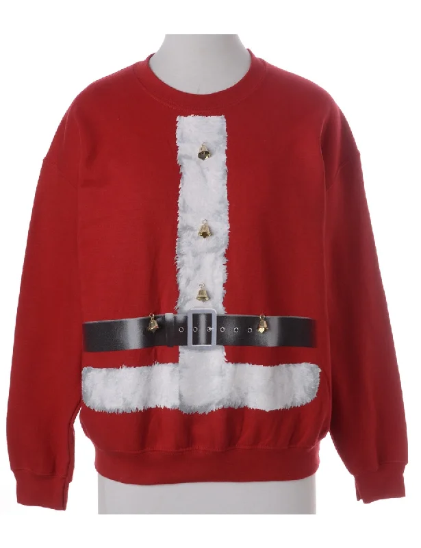 Label Jingle Bells Sweatshirt Hoodie with Neon Bright Vibrant
