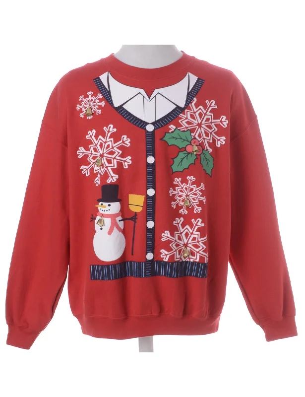 Label Jingle Bells Sweatshirt Oversized Hoodie Comfort Casual