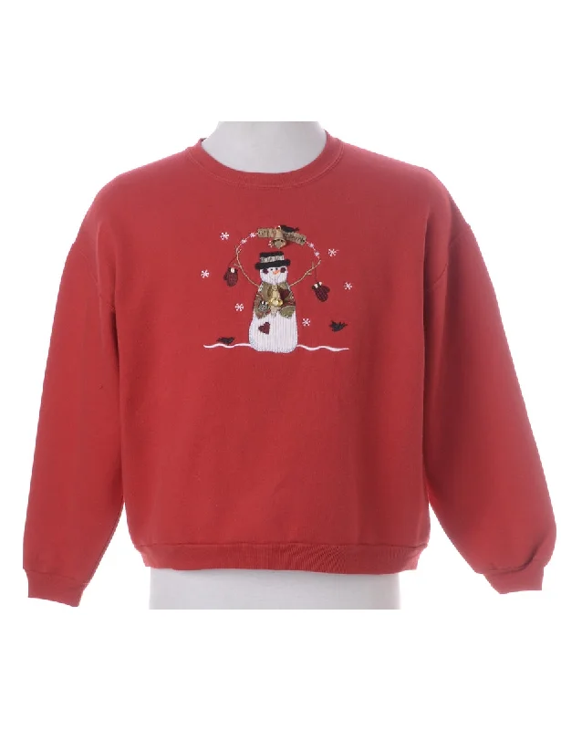 Label Jingle Bells Sweatshirt Hoodie with Button Classic Timeless
