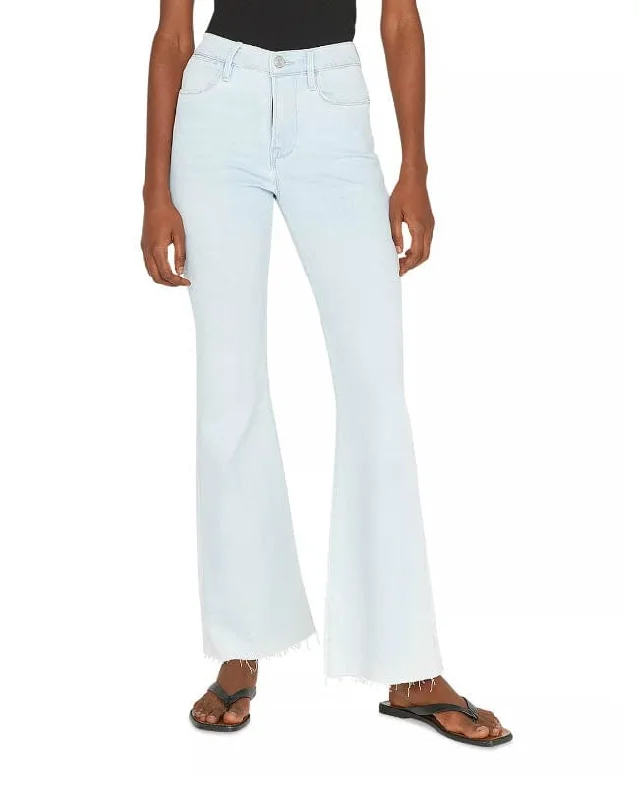 "Le Easy Flare" Jeans in "Clarity" Cozy Tencel Blend Denim Jeans