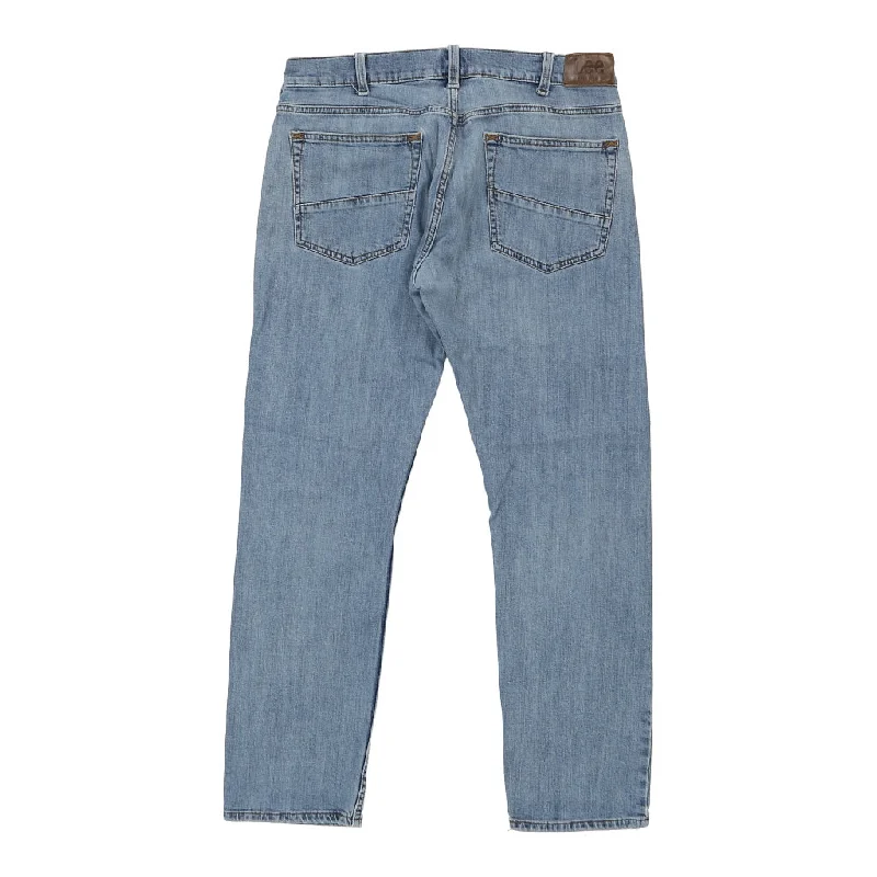 Lee Slim Fit Jeans - 34W UK 14 Blue Cotton Trendy Low-Rise Bootcut Jeans