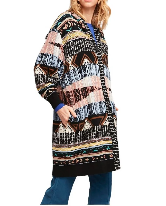 Lemans Wool Knit Hoody In Color Combo Hoodie with Camouflage Military Edgy