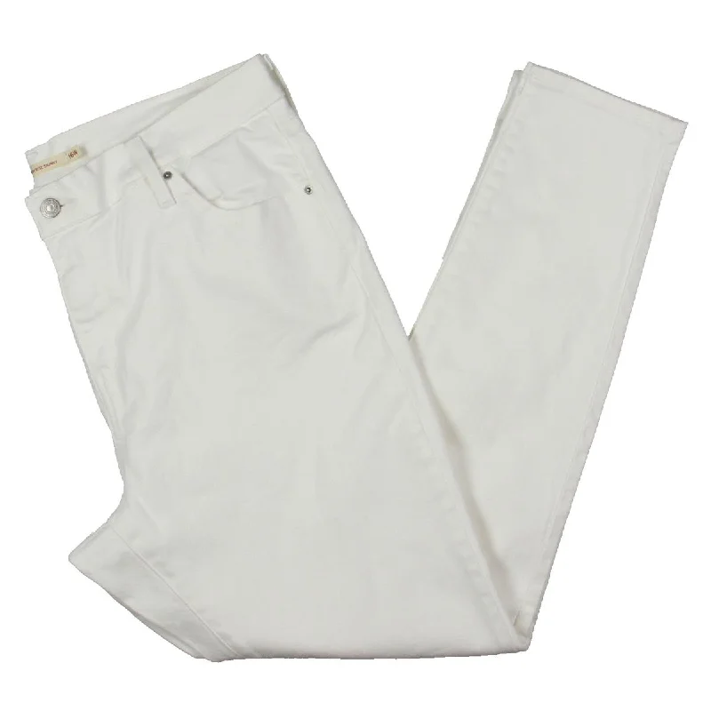 Levi Strauss & Co. Womens Plus Denim Natural Waist Skinny Jeans Classic Button Fly Jeans