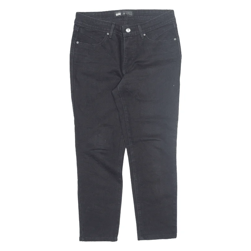 LEVI'S Demi Curve Jeans Black Denim Regular Skinny Womens W28 L24 Casual Skinny Fit Jeans