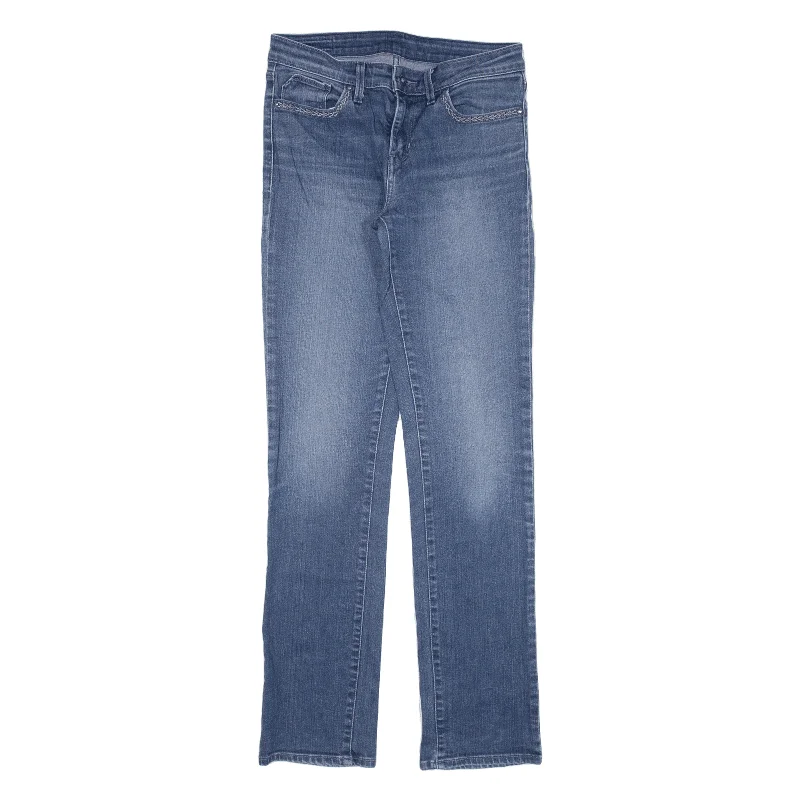 LEVI'S Jeans Blue Denim Slim Straight Womens W27 L32 Trendy Layered Pocket Jeans