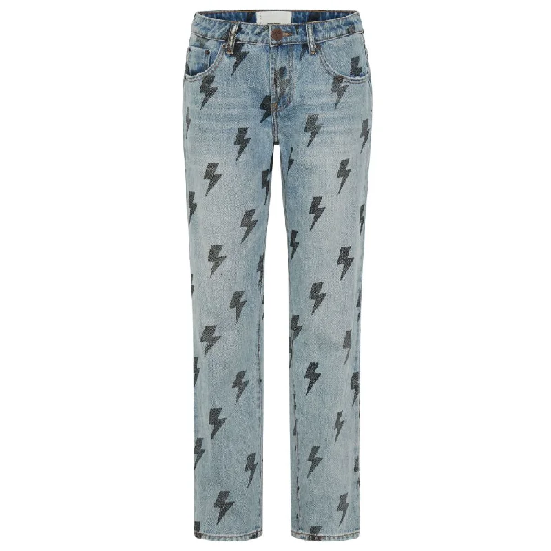 Light Blue Cotton Jeans & Pant Stylish Stone-Wash Denim Jeans