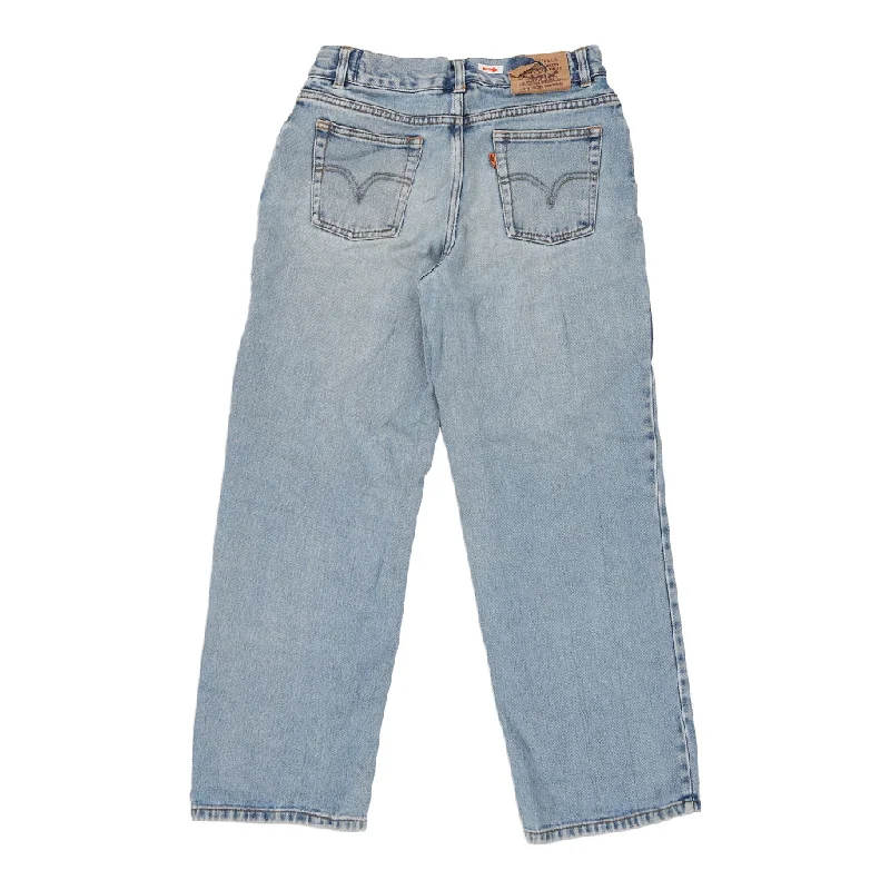 Orange Tab Levis Jeans - 28W UK 8 Light Wash Cotton Cozy Relaxed Fit Denim Jeans