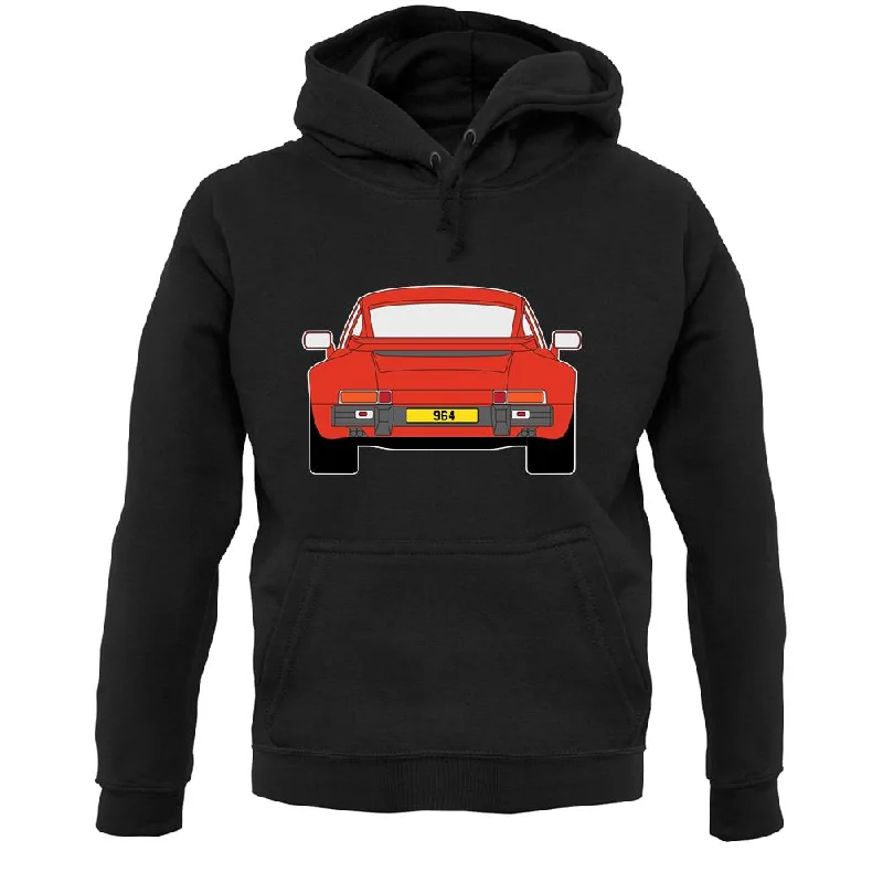 911 964 Guards Red Unisex Hoodie Hoodie with Hem Fringe Bohemian Relaxed