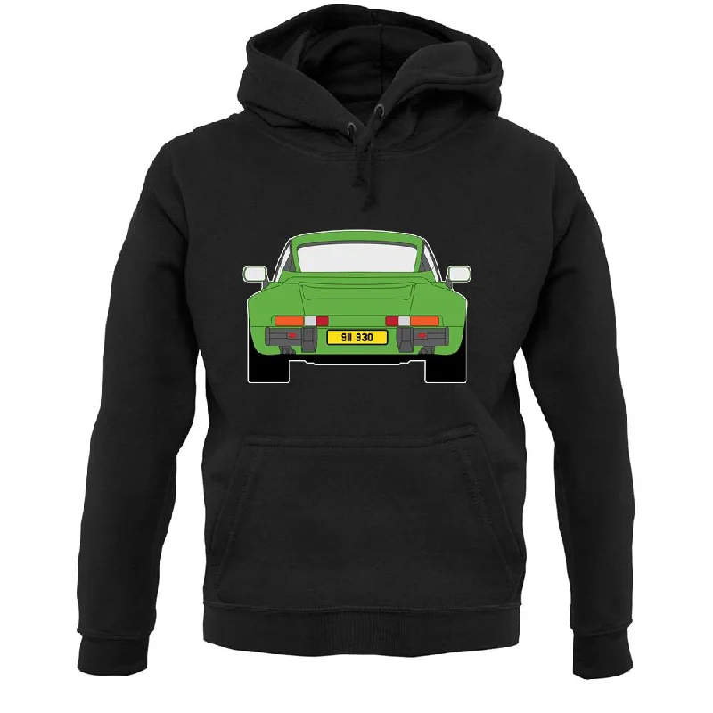 911 Turbo 930 Viper Green Unisex Hoodie Hoodie with Full-Zip Functional Layering