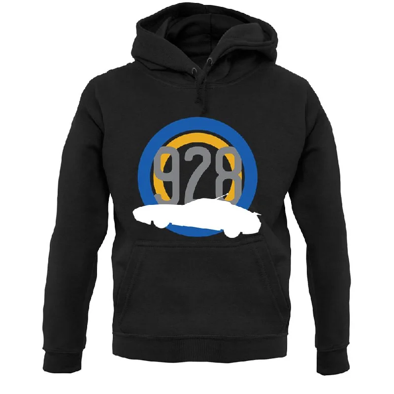 928 Silhouette Unisex Hoodie Hoodie with Exposed Zipper Edgy Industrial