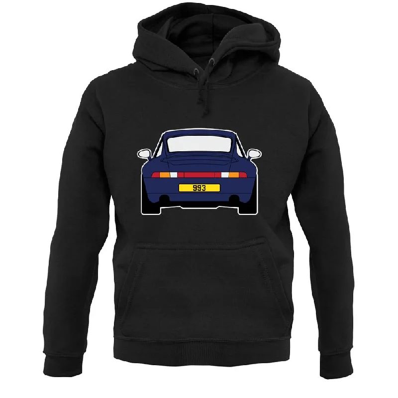 Porsche 993 Navy Unisex Hoodie Hoodie with Lace Feminine Delicate