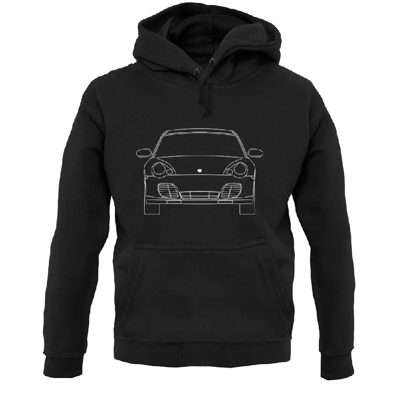 996 Front Outline Unisex Hoodie Hoodie with Hem Lace Feminine Delicate