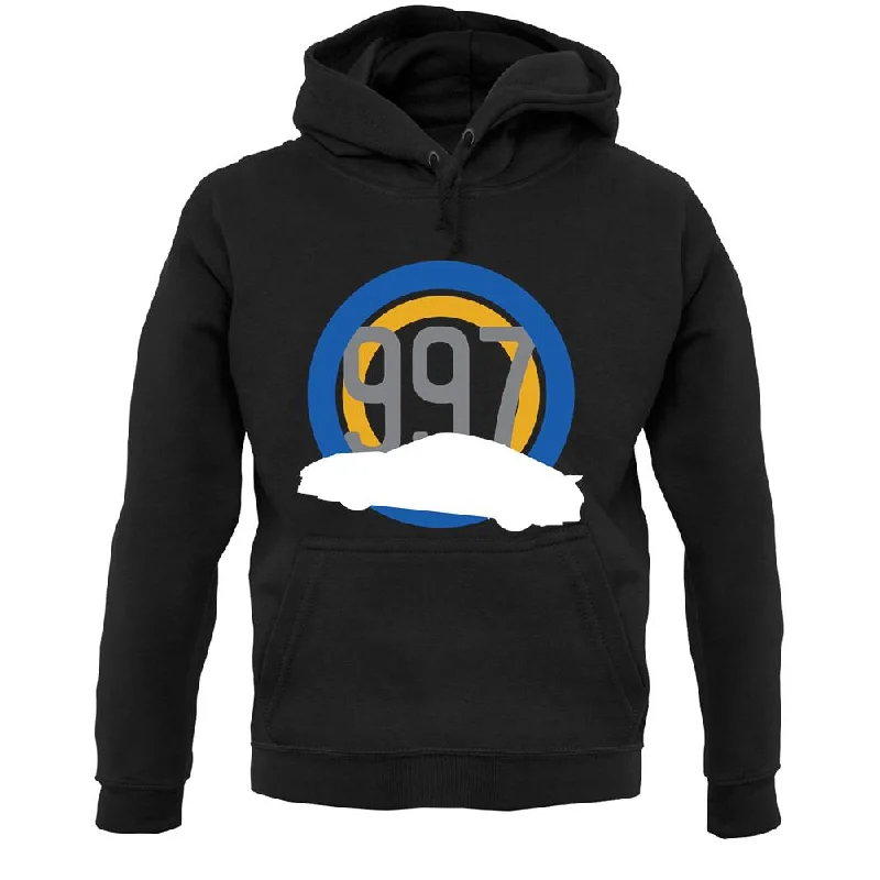 997 Silhouette Unisex Hoodie Hoodie with Rolled Sleeves Casual Relaxed
