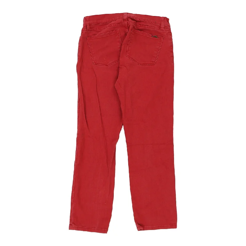 Ralph Lauren Petite Jeans - 30W UK 8 Red Cotton Comfortable Stretch Fit Jeans