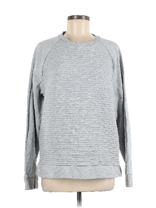 Sweatshirt Hoodie with Zipper Placket Modern Functional