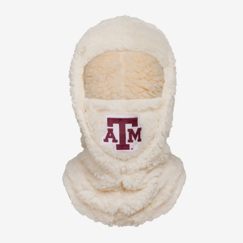 Texas A&M Aggies Sherpa Hooded Gaiter Hoodie with Hem Embroidery Detailed Premium