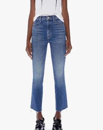 "The Hustler Flood Fray" Jeans in Beer Me Classic Blue Denim Jeans