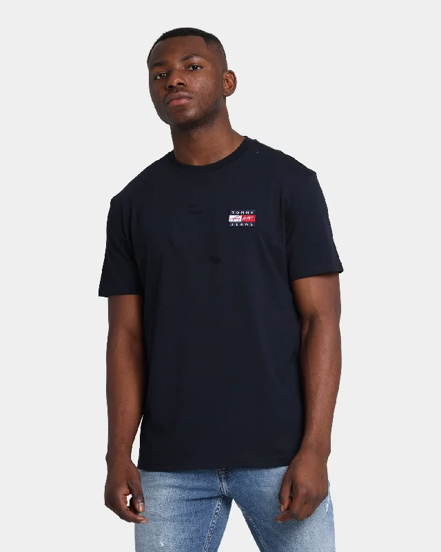 Tommy Jeans Street Archives Short Sleeve T-Shirt Desert Sky Trendy Patchwork Denim Jeans