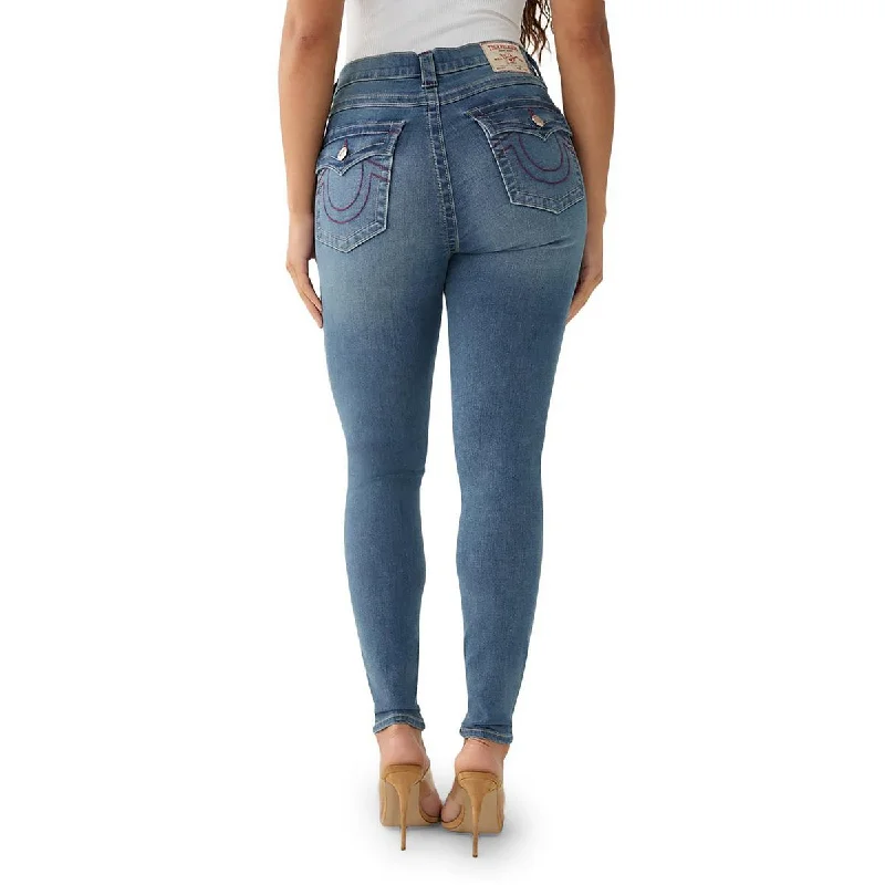 True Religion Womens Halle High-Rise Stretch Skinny Jeans Comfortable Stretch Denim Jeans