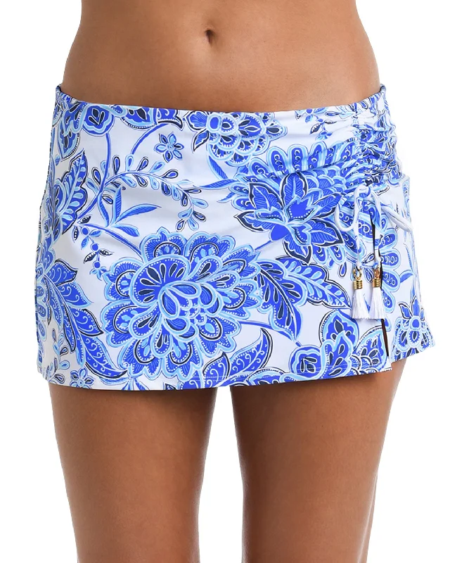 2025 La Blanca Beyond The Pacific Adjustable Tunnel Skirted Bottom - Lb4bq92 cashmere skirt soft