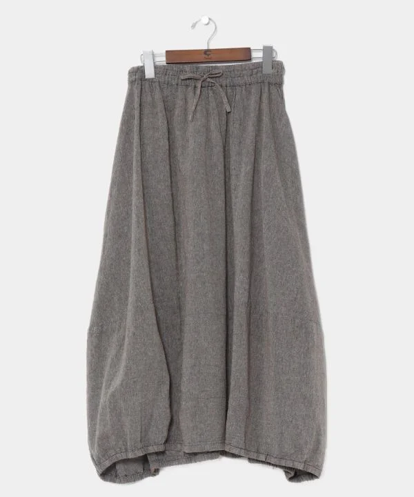 Acid Wash Balloon Skirt cashmere skirt rich