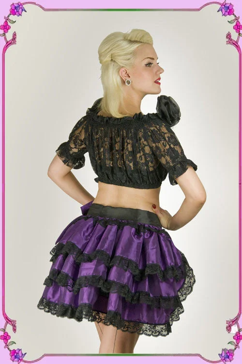 Purple with Black