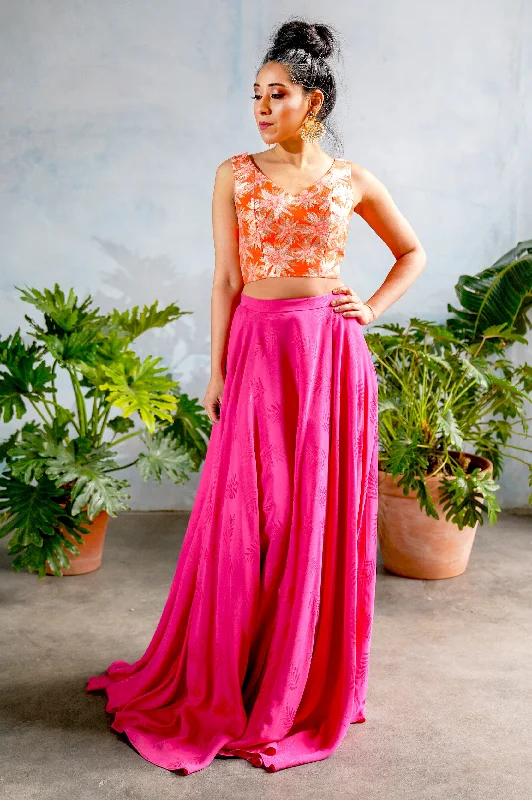 ANISHA Palm Cupro Skirt denim skirt classic