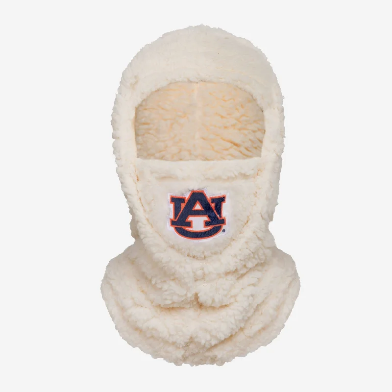 Auburn Tigers Sherpa Hooded Gaiter Hoodie with Back Slit Movement Comfort