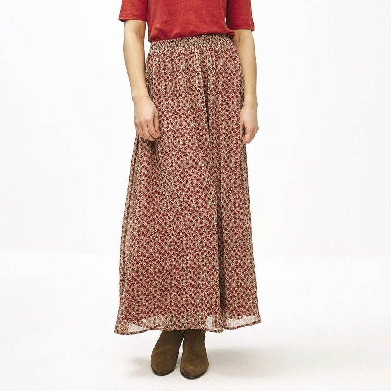 By-Bar Pleun Small Flower Skirt silk skirt lustrous