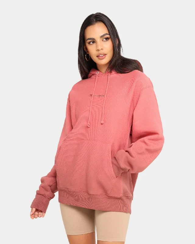 Champion Rev Weave Ombre Hoodie Salmon Hoodie with Strings Custom Fit Adjustable