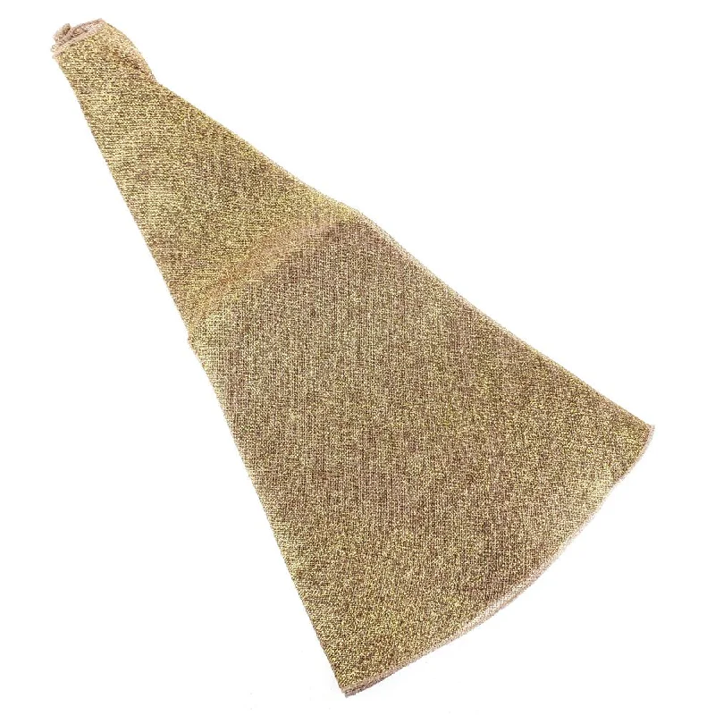 Faux Jute Glittered Christmas Tree Skirt, Natural/Gold, 54-Inch