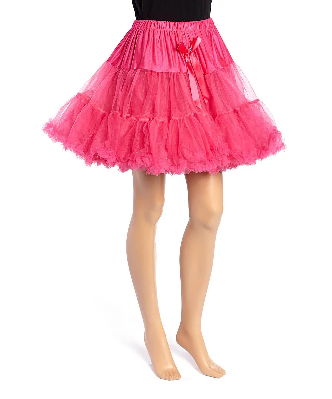 Hot Pink Chiffon Adult Petti Skirt