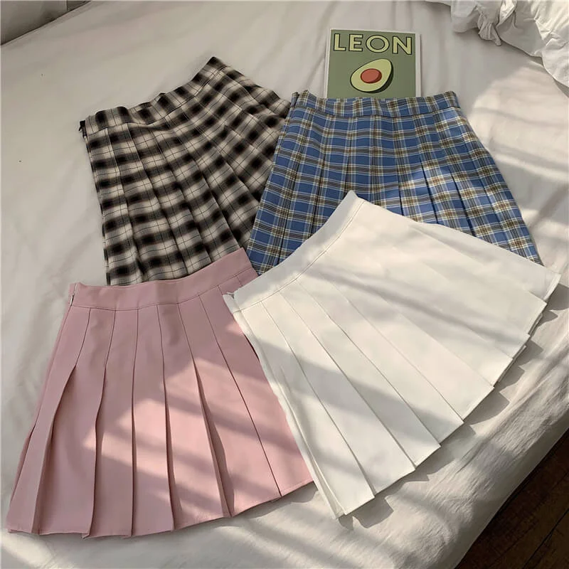 JAPANESE CUTE BM STYLE PLEATED SKIRT BY61206 linen skirt airy