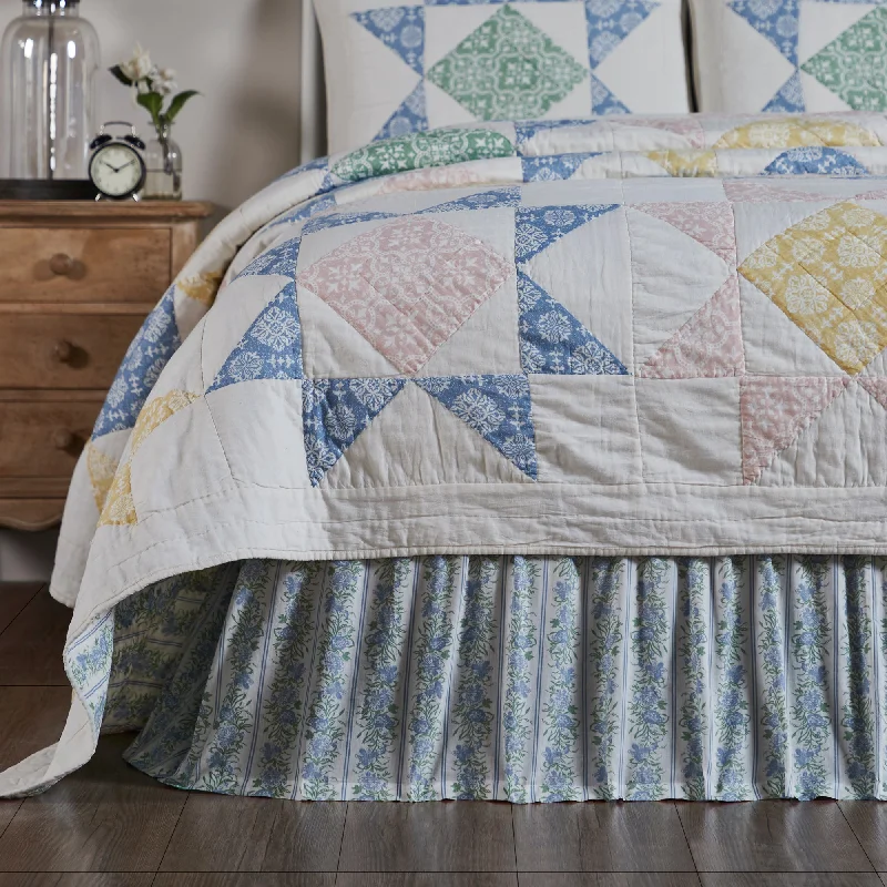 Jolie Twin Bed Skirt 39x76x16 VHC Brands corduroy skirt textured