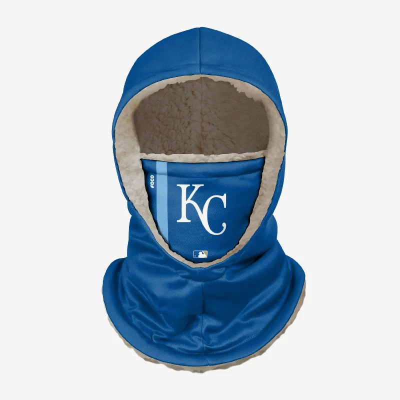 Kansas City Royals On-Field Royal Hooded Gaiter Hoodie with Velcro Closure Adjustable Secure Kansas City Royals On-Field Royal Hooded Gaiter Hoodie with Velcro Closure Adjustable Secure