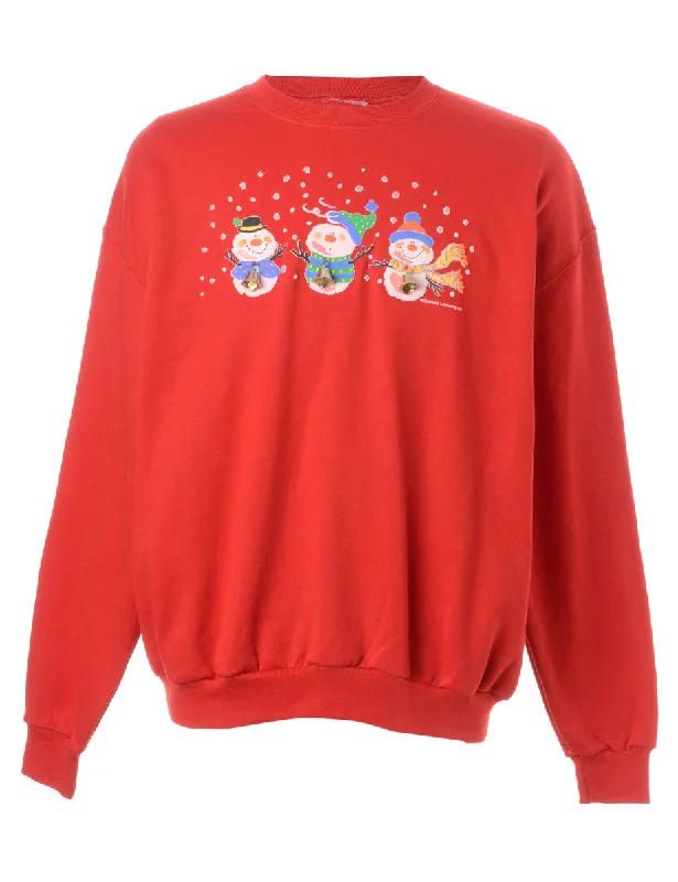 Label Christmas Sweatshirt With Bells Hoodie with Illustration Artistic Creative