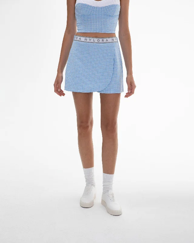LUCAS SKORT BLUE denim skirt casual