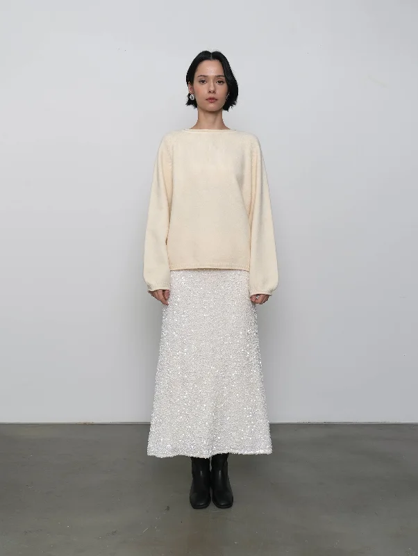 Moon River Maxi Skirt pleated skirt texture