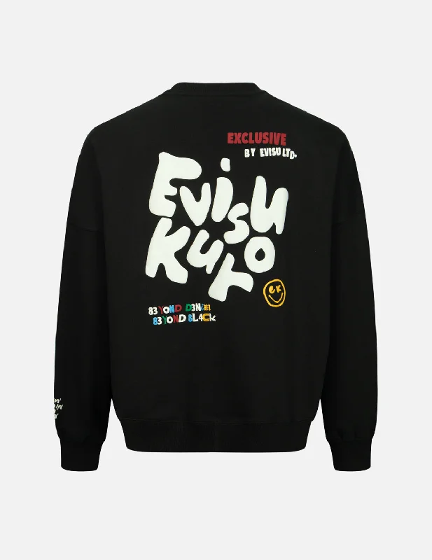 Multiple Logo PU Print Oversized Sweatshirt Hoodie with Belted Waist Structured Tailored Multiple Logo PU Print Oversized Sweatshirt Hoodie with Belted Waist Structured Tailored
