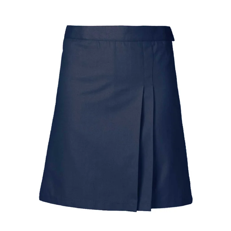 Navy Side-Pleat Skort floral skirt print