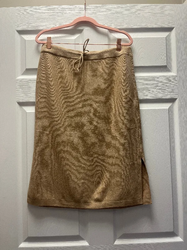 Olsen Knit Tan Skirt Sz M/L