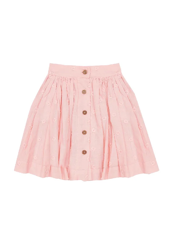 Patty Skirt - Powder Pink wool skirt warm