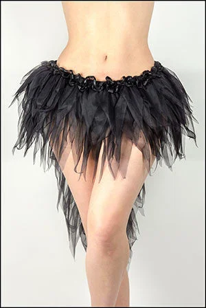 Peacock Long Bustle Skirt high waist skirt